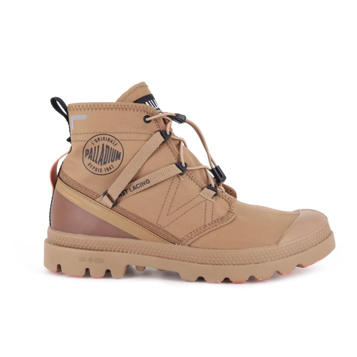 Bottes Palladium Pampa Travel Lite+ Imperméables Homme Marron | FR EZB374N